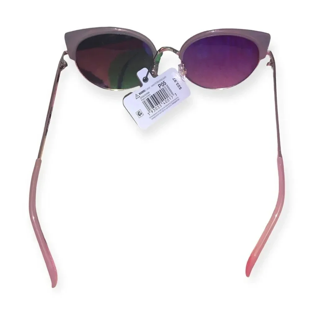 Foster Grant & Co Ladies Round Gold Sunglasses